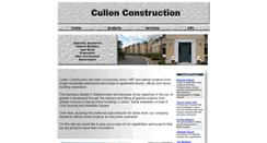 Desktop Screenshot of cullenconstruction.ie